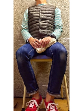 「orcival」｜「アイテム（ニットキャップ/ビーニー）」を使った、KADOさん（メンズ・163cm）の冬コーディネート