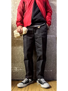 「UNIQLOU」｜「アイテム（帽子）」を使った、KADOさん（メンズ・163cm）の冬コーディネート