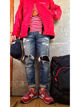 「orcival」｜「アイテム（マウンテンパーカー）」を使った、KADOさん（メンズ・163cm）の冬コーディネート