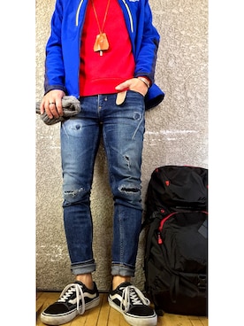 「coen」｜「アイテム（ニットキャップ/ビーニー）」を使った、KADOさん（メンズ・163cm）の春コーディネート