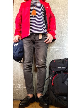 「orcival」｜「アイテム（マウンテンパーカー）」を使った、KADOさん（メンズ・163cm）の春コーディネート