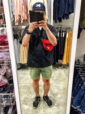 「MR.GENTLEMAN」｜「アイテム（帽子）」を使った、KADOさん（メンズ・161cm）の秋コーディネート