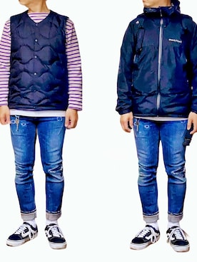 「n(n) BY NUMBER (N)INE（エヌエヌバイナンバーナイン）のアイテム（パンツ）」を使った、KADOさん（メンズ・168cm）の冬コーディネート