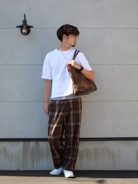 「saranam（サラナン）のアイテム」を使った、kokkinさん（メンズ・178cm）の夏コーディネート
