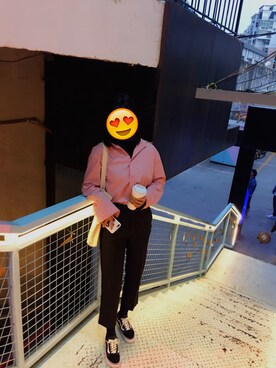 「アイテム（スリッポン）」を使った、-林沫さん（レディース・170cm・20代）の春コーディネート