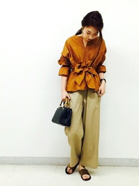 上田さん（レディース・173cm）の夏コーディネート