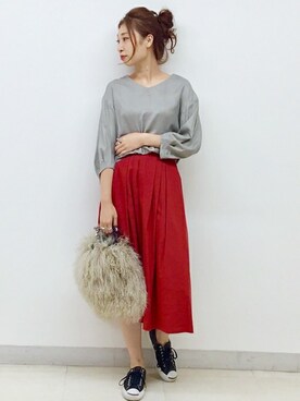 上田さん(レディース・173cm)の秋コーディネート