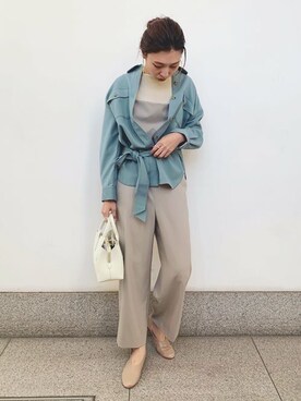 上田さん(レディース・173cm)の春コーディネート