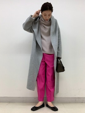 上田さん（レディース・173cm）の冬コーディネート