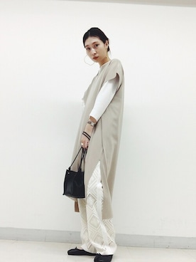 上田さん（レディース・173cm）の冬コーディネート