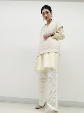 上田さん(レディース・173cm)の冬コーディネート