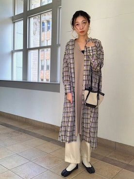 上田さん(レディース・173cm)の冬コーディネート