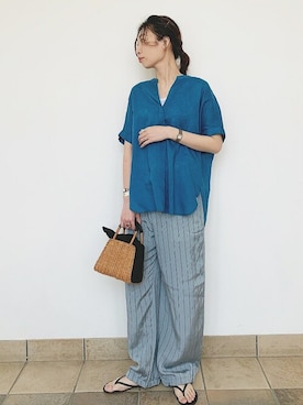 上田さん（レディース・173cm）の春コーディネート