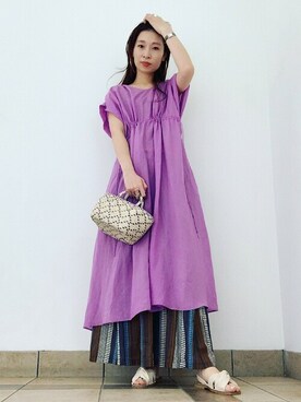 上田さん（レディース・173cm）の春コーディネート