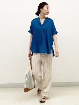上田さん（レディース・173cm）の夏コーディネート