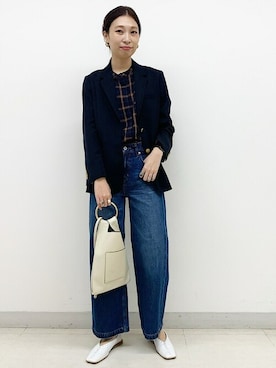 上田さん（レディース・173cm）の秋コーディネート