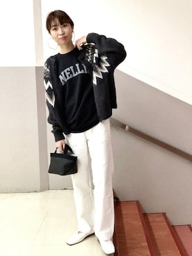 「odub」｜上田さん（レディース・173cm）の冬コーディネート