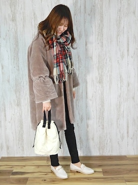 miniaさん（レディース・160cm）の冬コーディネート