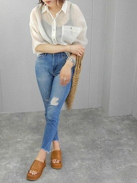 miniaさん（レディース・160cm）の夏コーディネート