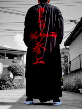 「Yohji Yamamoto（ヨウジヤマモト）のアイテム（カーディガン/ボレロ）」を使った、アレンさん（メンズ・171cm）の夏コーディネート