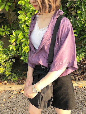 「古着好きな人と繋がりたい」｜「アイテム（キャミソール）」を使った、tomoさん（レディース・160cm）の夏コーディネート