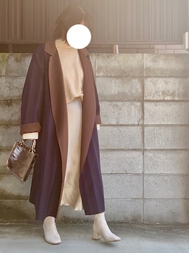 「Ameri（アメリ）のアイテム」を使った、みいちゃんさん（レディース・158cm）の冬コーディネート