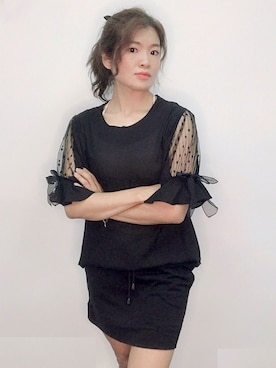 「ZALORA（-）のアイテム」を使った、秈灿さん（レディース・156cm）の秋コーディネート