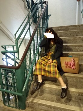 「I.Tのアイテム」を使った、認婧さん（レディース・156cm）の春コーディネート