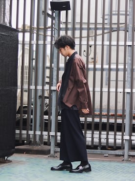 「ETHOSENS（エトセンス）のアイテム（パンツ）」を使った、Onoda Junさん（メンズ・175cm）の夏コーディネート