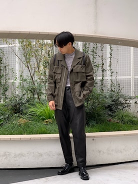 「Ground Y（グラウンドワイ）のアイテム（ジャケット/アウター）」を使った、Onoda Junさん（メンズ・175cm）の冬コーディネート