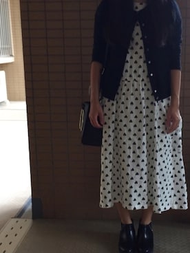 「non-sens（ノンサンス）のアイテム」を使った、黒毛ちゃんさん（レディース・155cm）の夏コーディネート