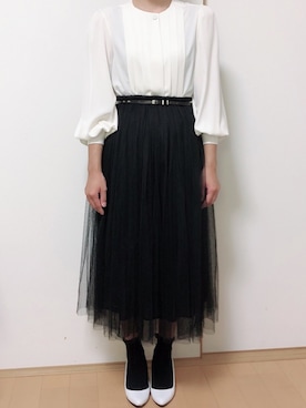 「H/standard（アッシュ・スタンダード）のアイテム」を使った、黒毛ちゃんさん（レディース・155cm）の秋コーディネート