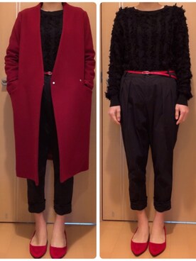 黒毛ちゃんさん（レディース・155cm）の冬コーディネート