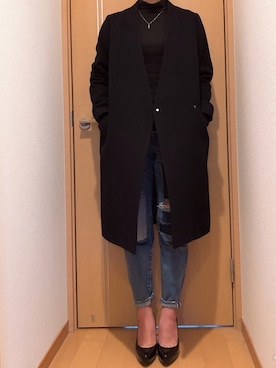 黒毛ちゃんさん（レディース・155cm）の冬コーディネート