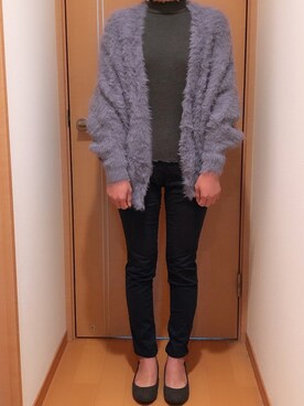 黒毛ちゃんさん（レディース・155cm）の冬コーディネート