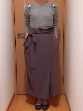 黒毛ちゃんさん（レディース・155cm）の春コーディネート