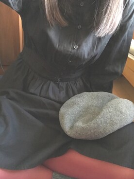 「ehka sopo（エヘカソポ）のアイテム（シャツワンピース）」を使った、ダサいよっちゃん(日々の記録用)さん（レディース・162cm）の冬コーディネート