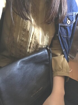 「ehka sopo（エヘカソポ）のアイテム（デニムジャケット）」を使った、ダサいよっちゃん(日々の記録用)さん（レディース・162cm）の春コーディネート