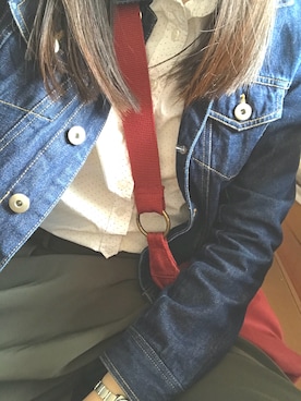「ehka sopo（エヘカソポ）のアイテム（デニムジャケット）」を使った、ダサいよっちゃん(日々の記録用)さん（レディース・162cm）の夏コーディネート