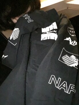 「M.Y.O.B（エム.ワイ.オー.ビー）のアイテム（Tシャツ/カットソー）」を使った、420さん（レディース・155cm）の春コーディネート