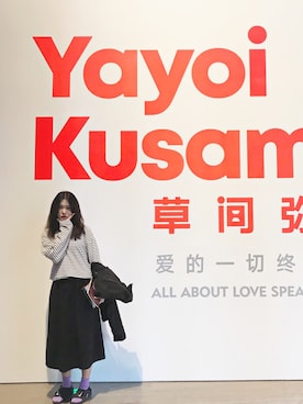 「看展穿搭」｜1000000000Cさん（レディース・161cm）の春コーディネート
