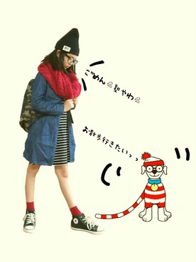 「ちびウォーリーし隊。」｜kenta2011さん（キッズ・110cm）の冬コーディネート