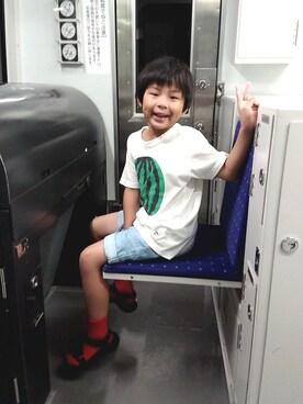 「アイテム（ラッピングキット、レッド系）」を使った、kenta2011さん（キッズ・120cm）の夏コーディネート