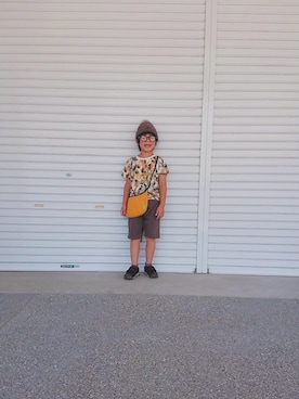 「アイテム（ラッピングキット、グリーン系）」を使った、kenta2011さん（キッズ・120cm）の秋コーディネート