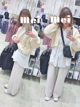 「Apple（-）のアイテム（アクセサリー）」を使った、めい♪♭♯さん（レディース・160cm）の春コーディネート