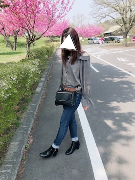 「激安コーデ」｜「アイテム（ブーティ）」を使った、chan-leeさん（レディース・164cm）の春コーディネート