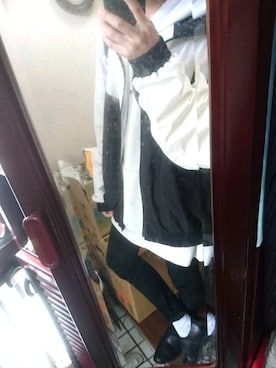 「Right-on（ライトオン）のアイテム（ナイロンジャケット）」を使った、かぴばらさんさん（メンズ・163cm）の春コーディネート
