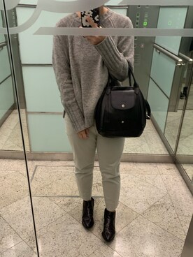 「Herls（ハーリス）のアイテム」を使った、Samantha I. Leeさん（レディース・155cm）の冬コーディネート