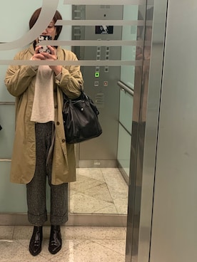 「Herls（ハーリス）のアイテム」を使った、Samantha I. Leeさん（レディース・155cm）の冬コーディネート