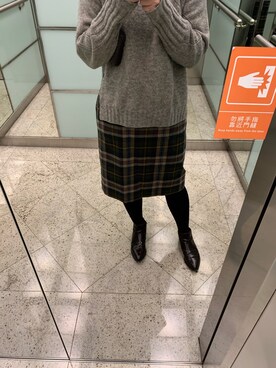 「Herls（ハーリス）のアイテム」を使った、Samantha I. Leeさん（レディース・155cm）の冬コーディネート